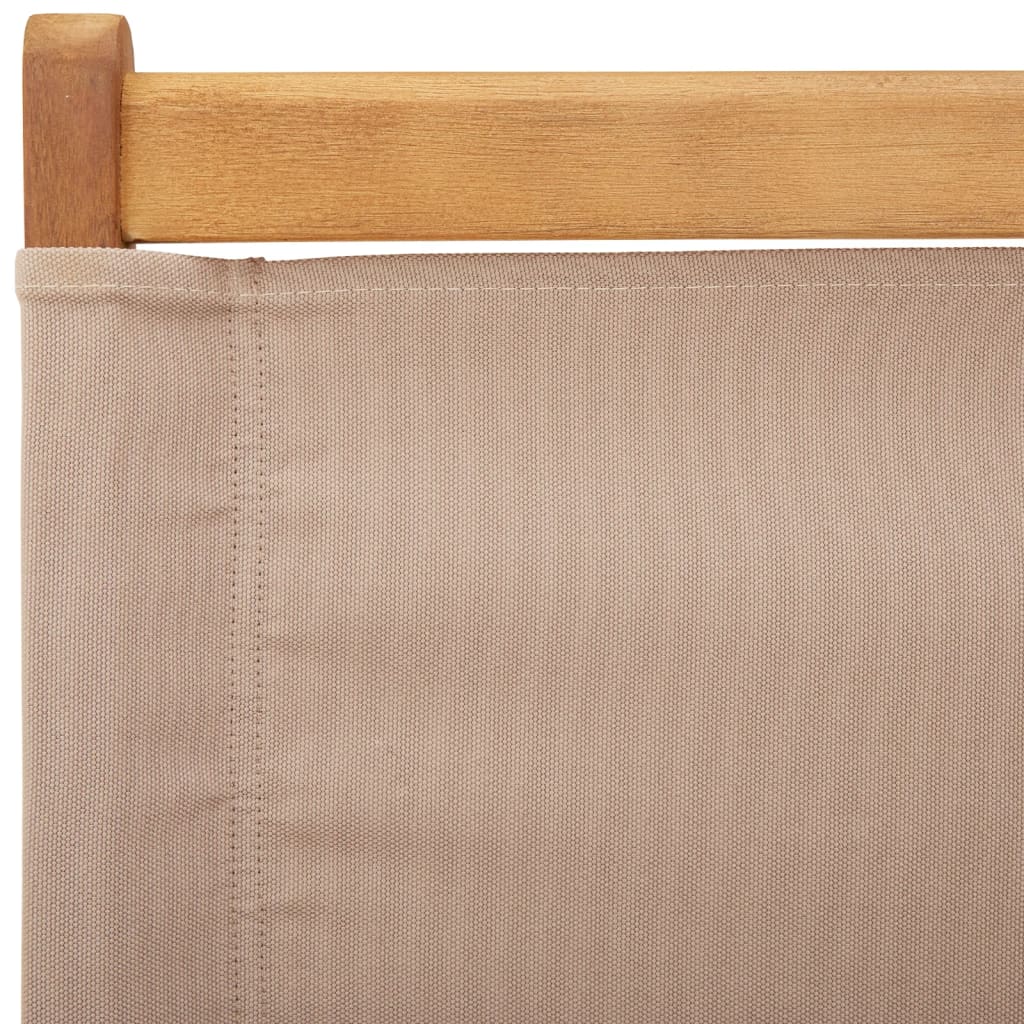 Tuinstoelen 2 st massief acaciahout en stof taupe is nu te koop bij PeponiXL, paradijselijk wonen!