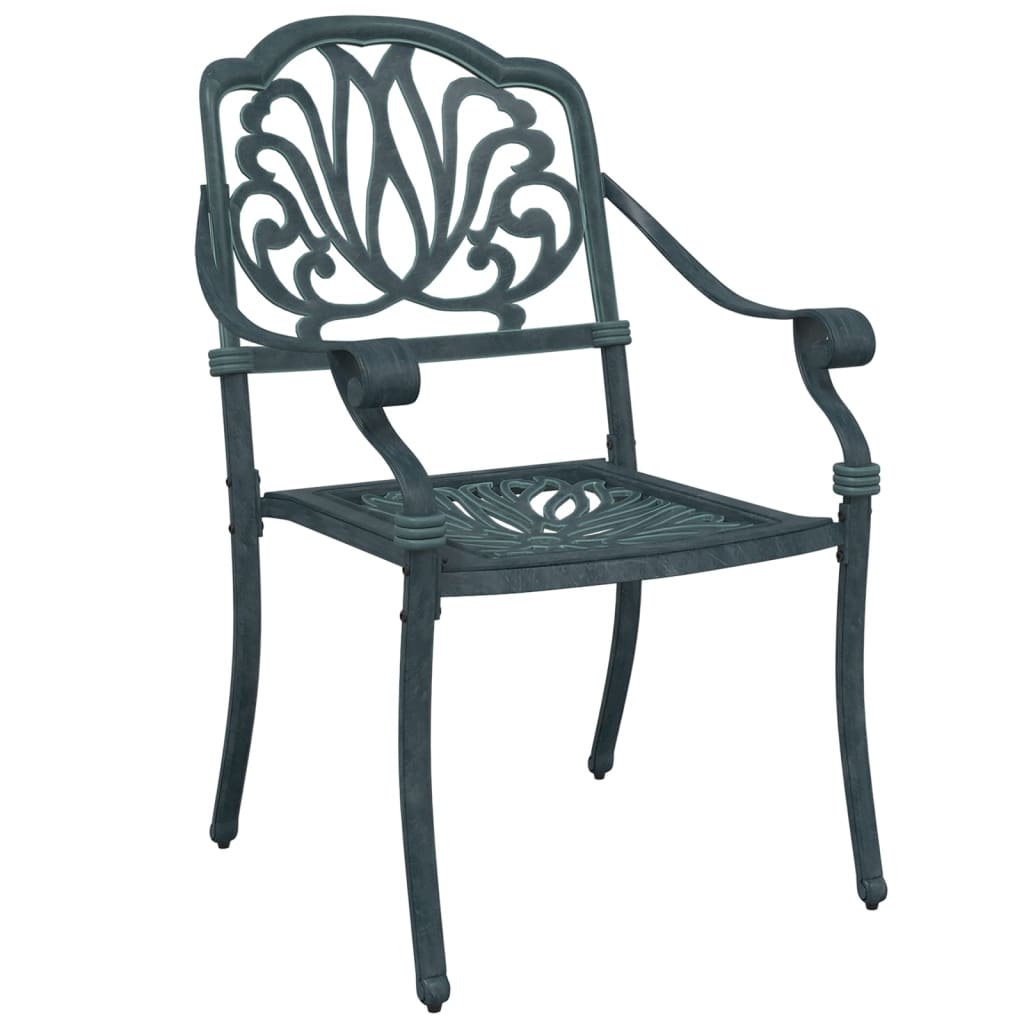 Tuinstoelen 2 st gietaluminium groen is nu te koop bij PeponiXL, paradijselijk wonen!