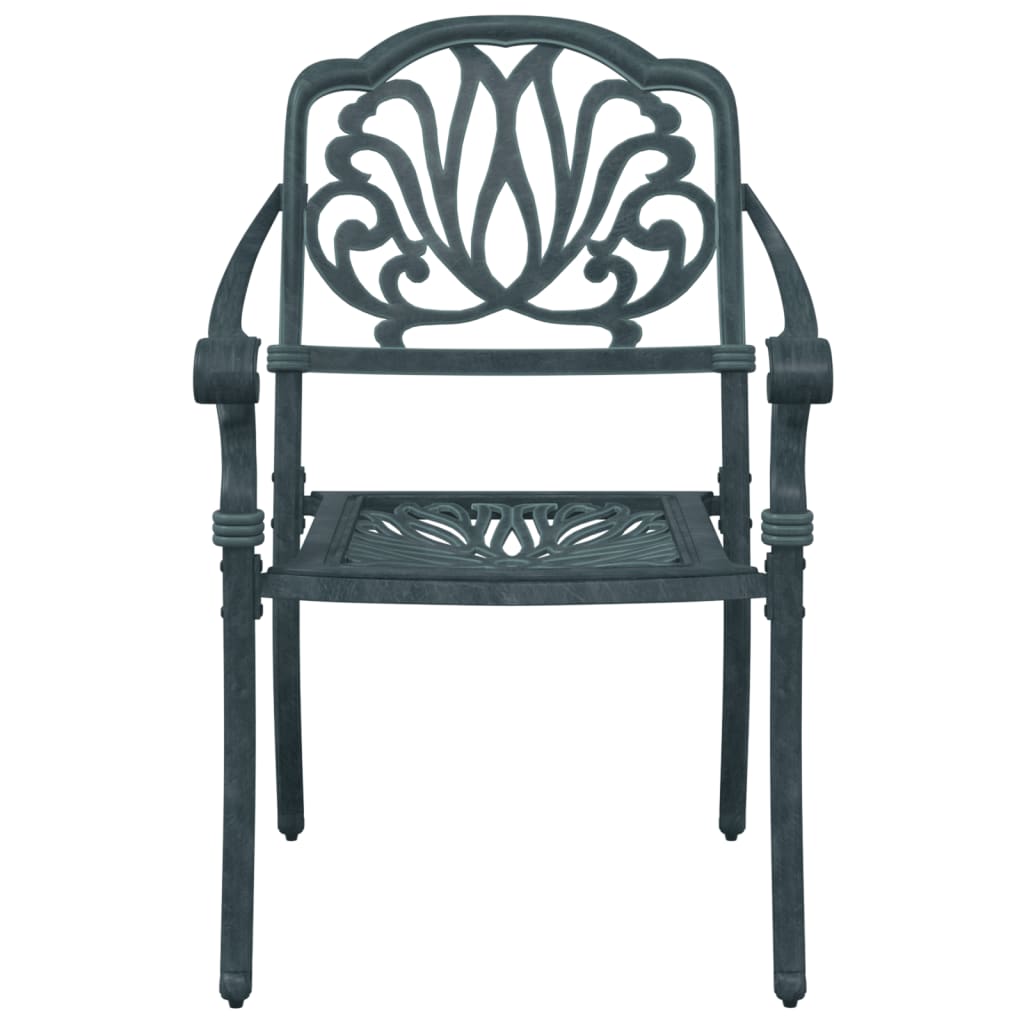 Tuinstoelen 2 st gietaluminium groen is nu te koop bij PeponiXL, paradijselijk wonen!