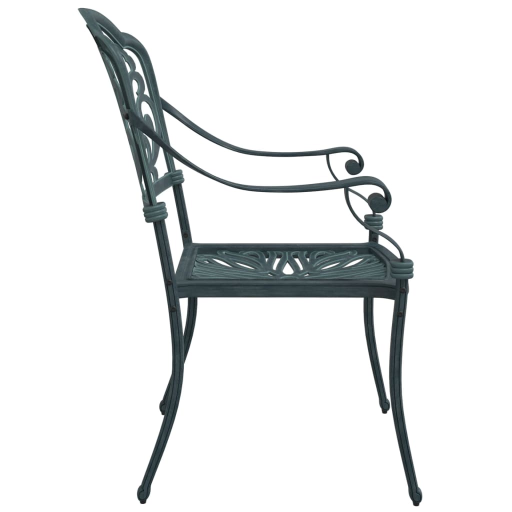 Tuinstoelen 2 st gietaluminium groen is nu te koop bij PeponiXL, paradijselijk wonen!