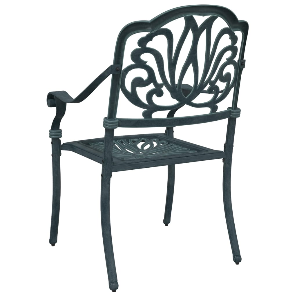 Tuinstoelen 2 st gietaluminium groen is nu te koop bij PeponiXL, paradijselijk wonen!