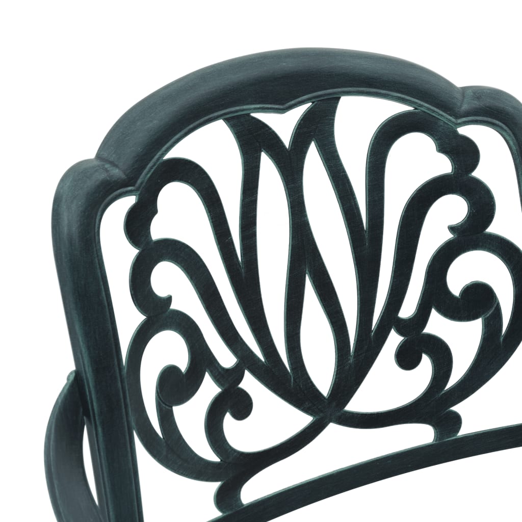 Tuinstoelen 2 st gietaluminium groen is nu te koop bij PeponiXL, paradijselijk wonen!