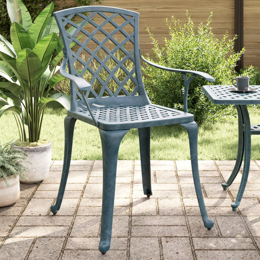Tuinstoelen 2 st gietaluminium groen is nu te koop bij PeponiXL, paradijselijk wonen!