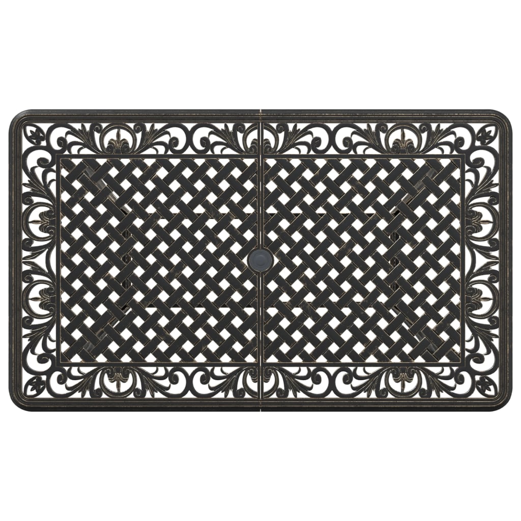 Tuintafel 150x90x72 cm gietaluminium bronskleurig is nu te koop bij PeponiXL, paradijselijk wonen!