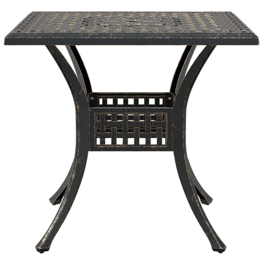 Tuintafel 80x80x75 cm gietaluminium bronskleurig is nu te koop bij PeponiXL, paradijselijk wonen!