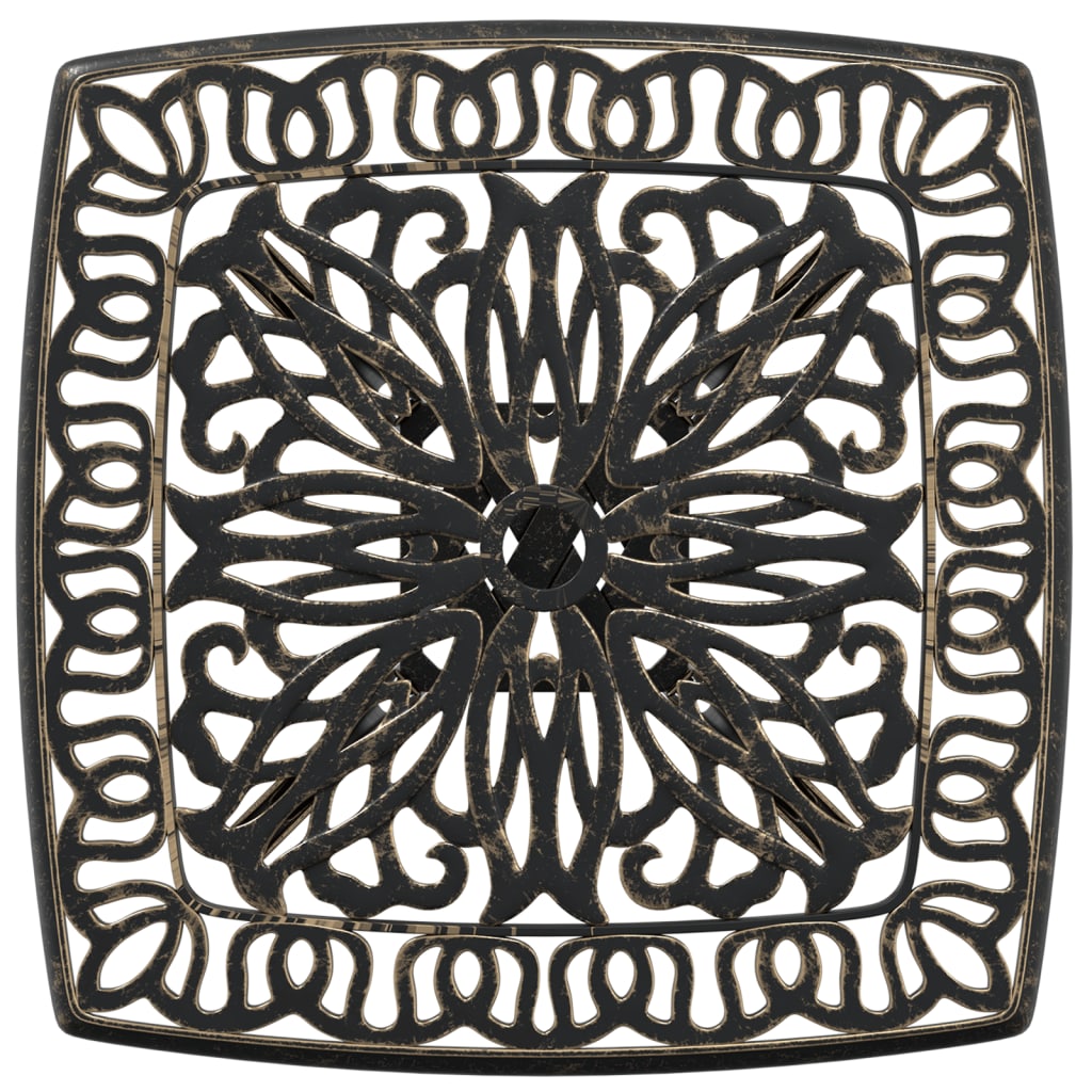 Tuintafel 53x53x53 cm gietaluminium bronskleurig is nu te koop bij PeponiXL, paradijselijk wonen!