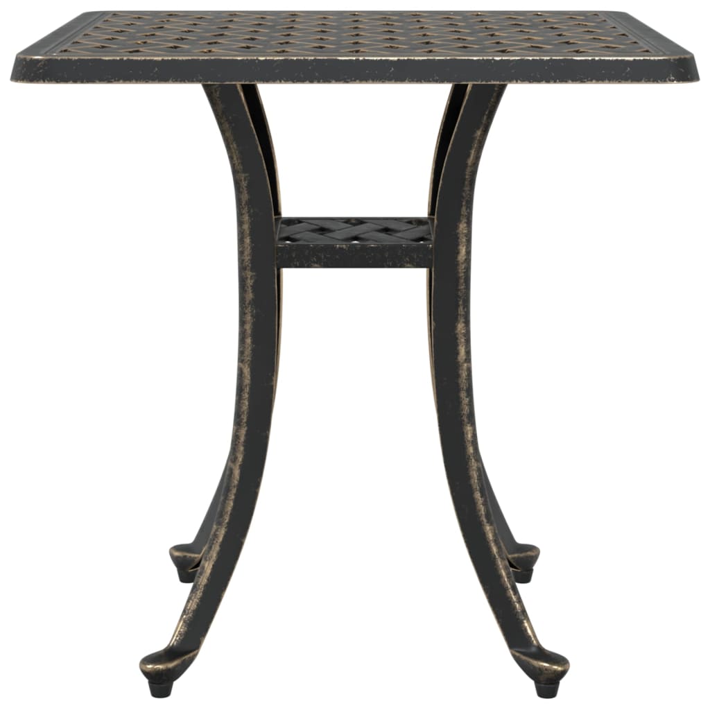 Tuintafel 53x53x53 cm gietaluminium bronskleurig is nu te koop bij PeponiXL, paradijselijk wonen!