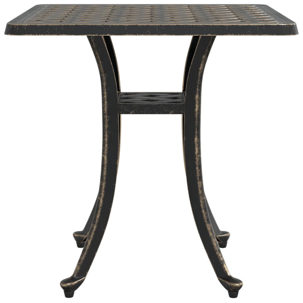 Tuintafel 53x53x53 cm gietaluminium bronskleurig is nu te koop bij PeponiXL, paradijselijk wonen!