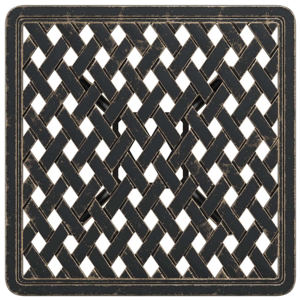 Tuintafel 53x53x53 cm gietaluminium bronskleurig is nu te koop bij PeponiXL, paradijselijk wonen!