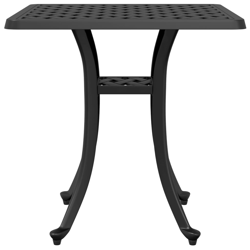 Tuintafel 53x53x53 cm gietaluminium zwart is nu te koop bij PeponiXL, paradijselijk wonen!