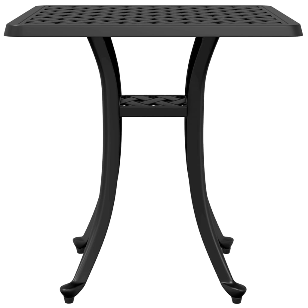 Tuintafel 53x53x53 cm gietaluminium zwart is nu te koop bij PeponiXL, paradijselijk wonen!