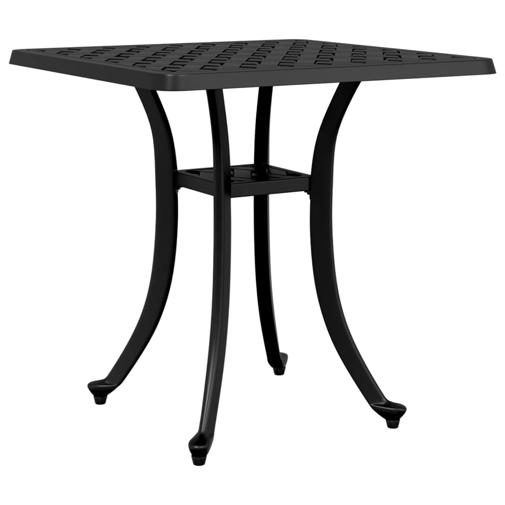 Tuintafel 53x53x53 cm gietaluminium zwart is nu te koop bij PeponiXL, paradijselijk wonen!