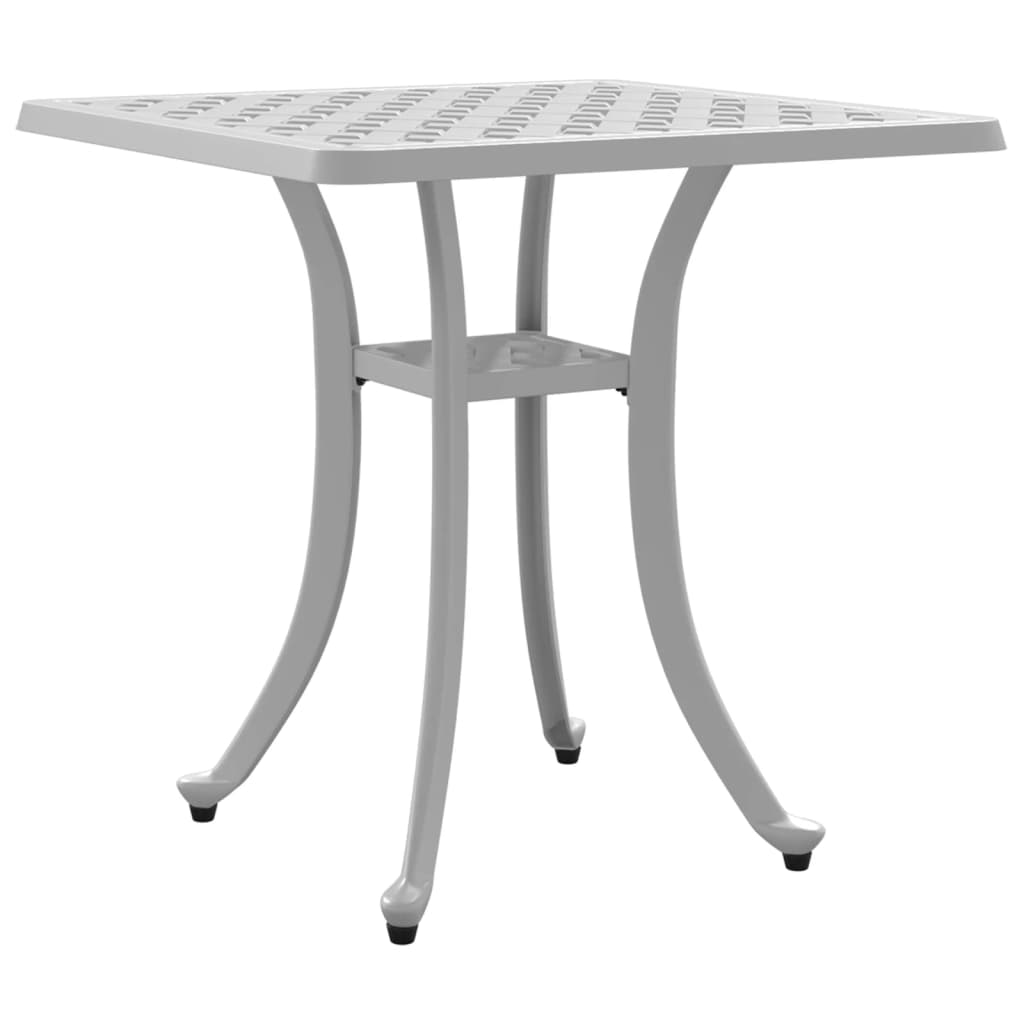 Tuintafel 53x53x53 cm gietaluminium wit is nu te koop bij PeponiXL, paradijselijk wonen!