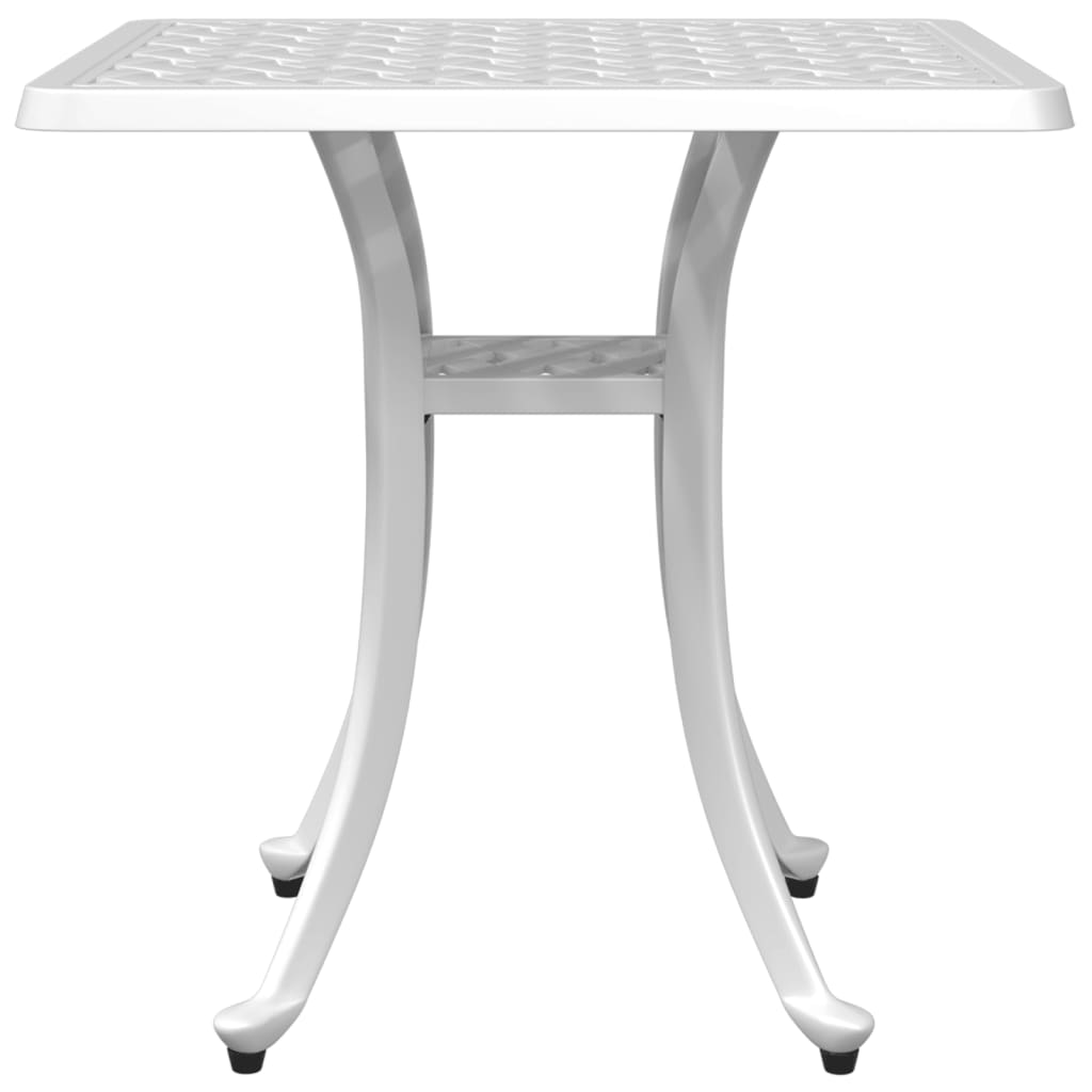 Tuintafel 53x53x53 cm gietaluminium wit is nu te koop bij PeponiXL, paradijselijk wonen!