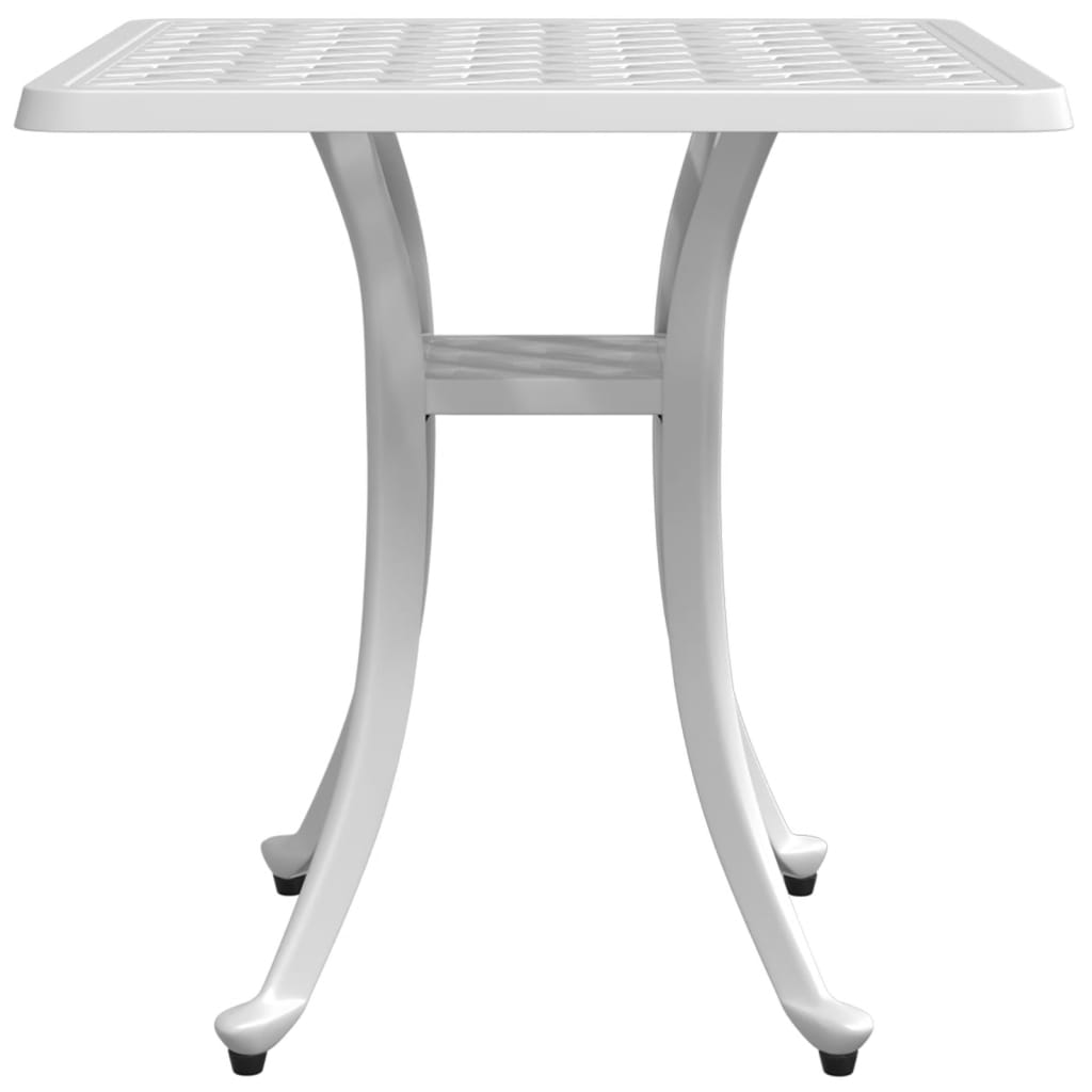 Tuintafel 53x53x53 cm gietaluminium wit is nu te koop bij PeponiXL, paradijselijk wonen!