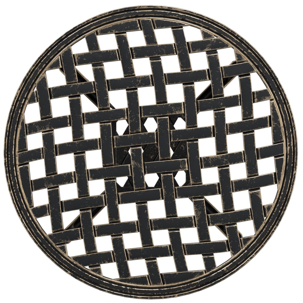 Tuintafel Ø 48x53 cm gietaluminium bronskleurig is nu te koop bij PeponiXL, paradijselijk wonen!