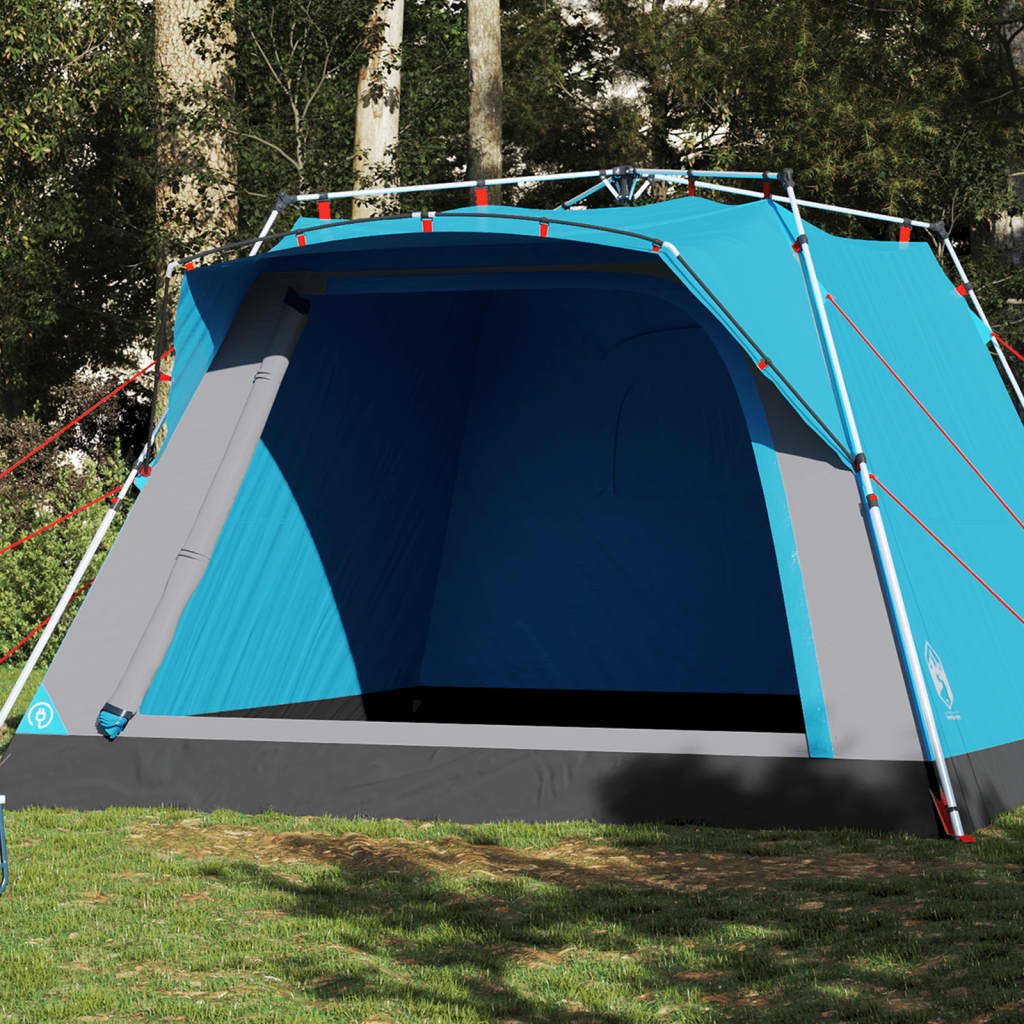 Kampeertent 4-persoons snelontgrendeling blauw is nu te koop bij PeponiXL, paradijselijk wonen!