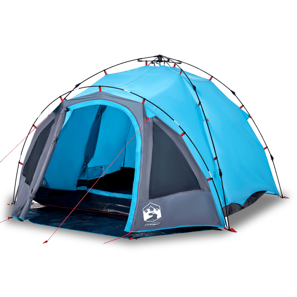 Koepeltent 3-persoons snelontgrendeling blauw is nu te koop bij PeponiXL, paradijselijk wonen!