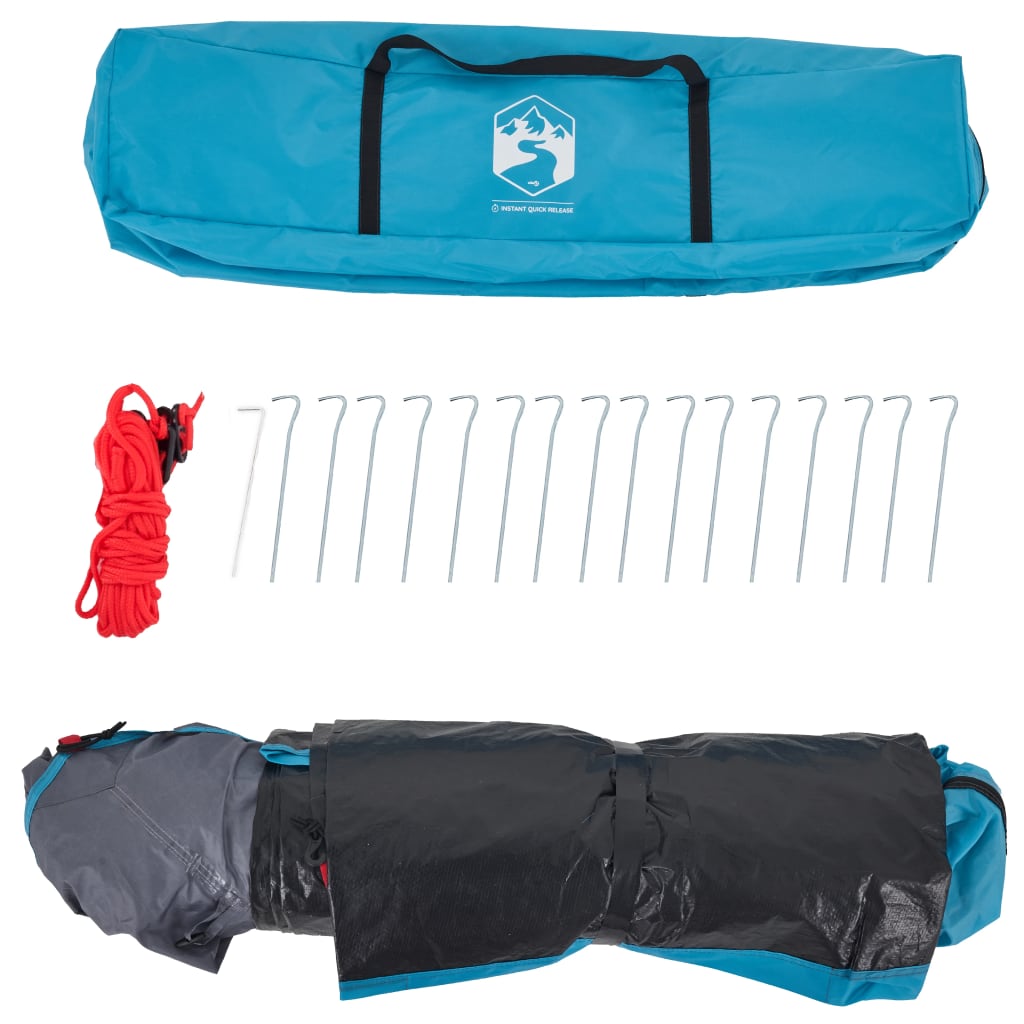 Koepeltent 3-persoons snelontgrendeling blauw is nu te koop bij PeponiXL, paradijselijk wonen!