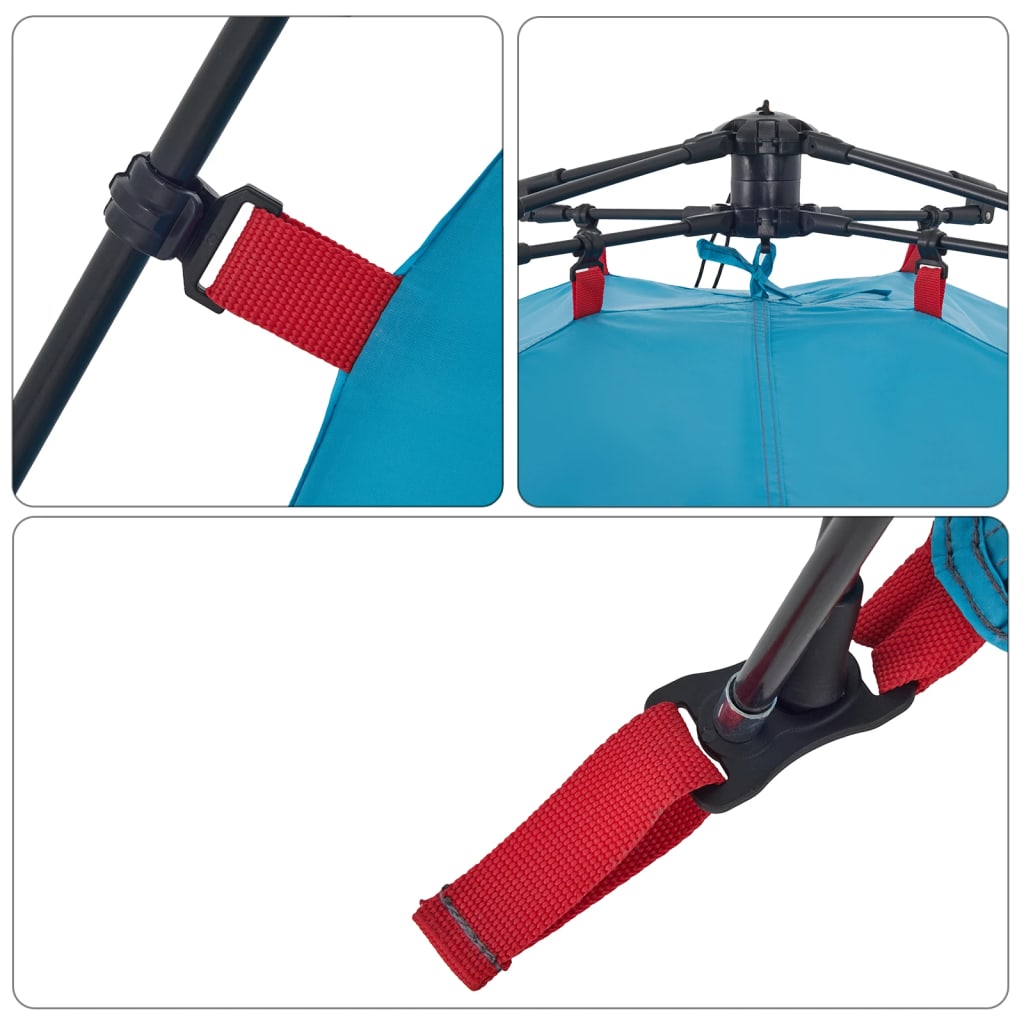 Koepeltent 3-persoons snelontgrendeling blauw is nu te koop bij PeponiXL, paradijselijk wonen!