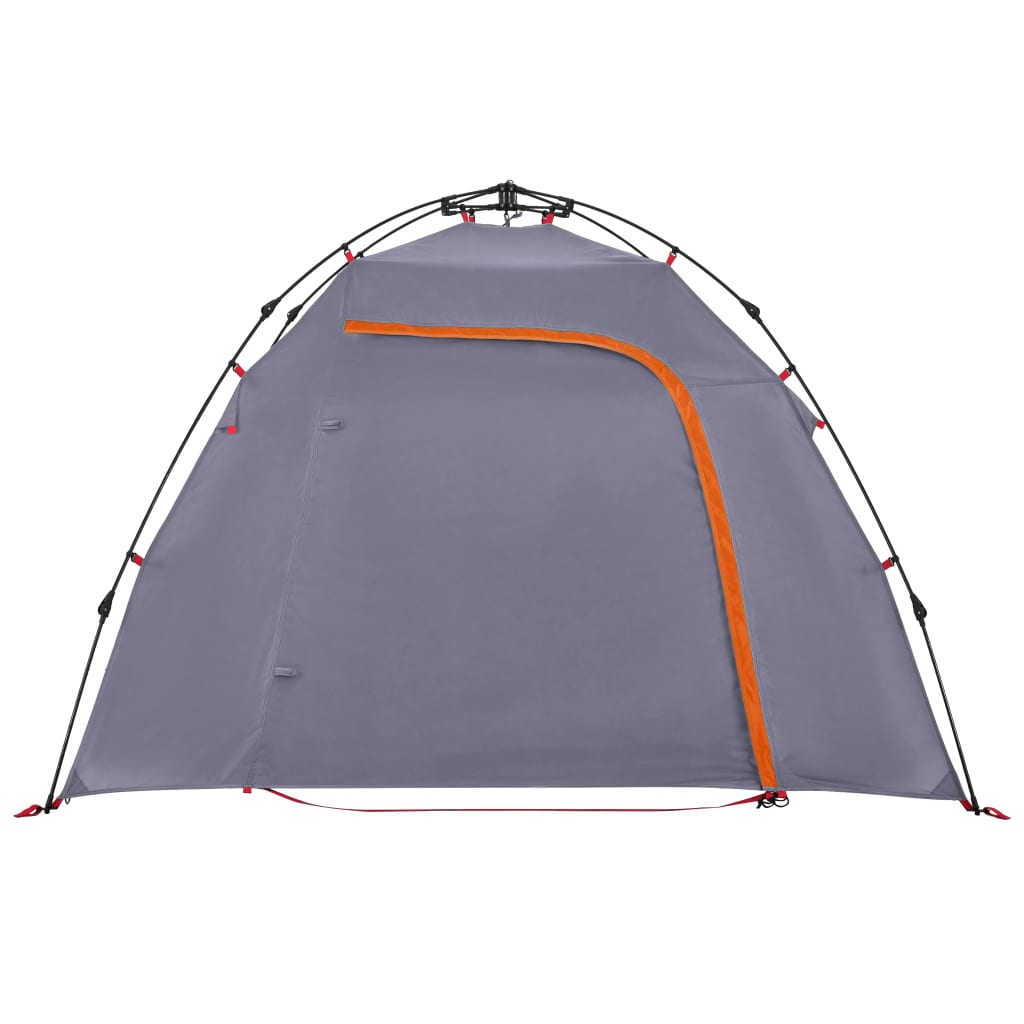 Koepeltent 3-persoons snelontgrendeling grijs en oranje is nu te koop bij PeponiXL, paradijselijk wonen!