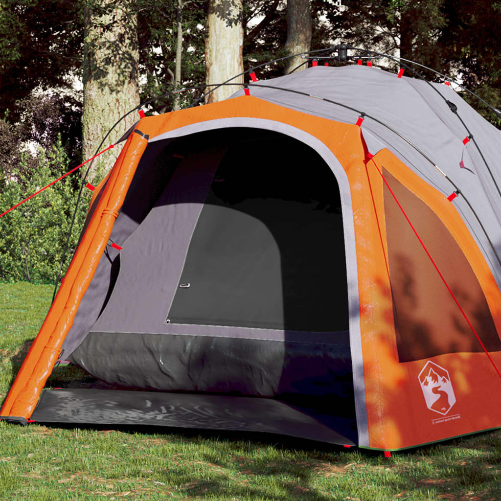 Koepeltent 3-persoons snelontgrendeling grijs en oranje is nu te koop bij PeponiXL, paradijselijk wonen!