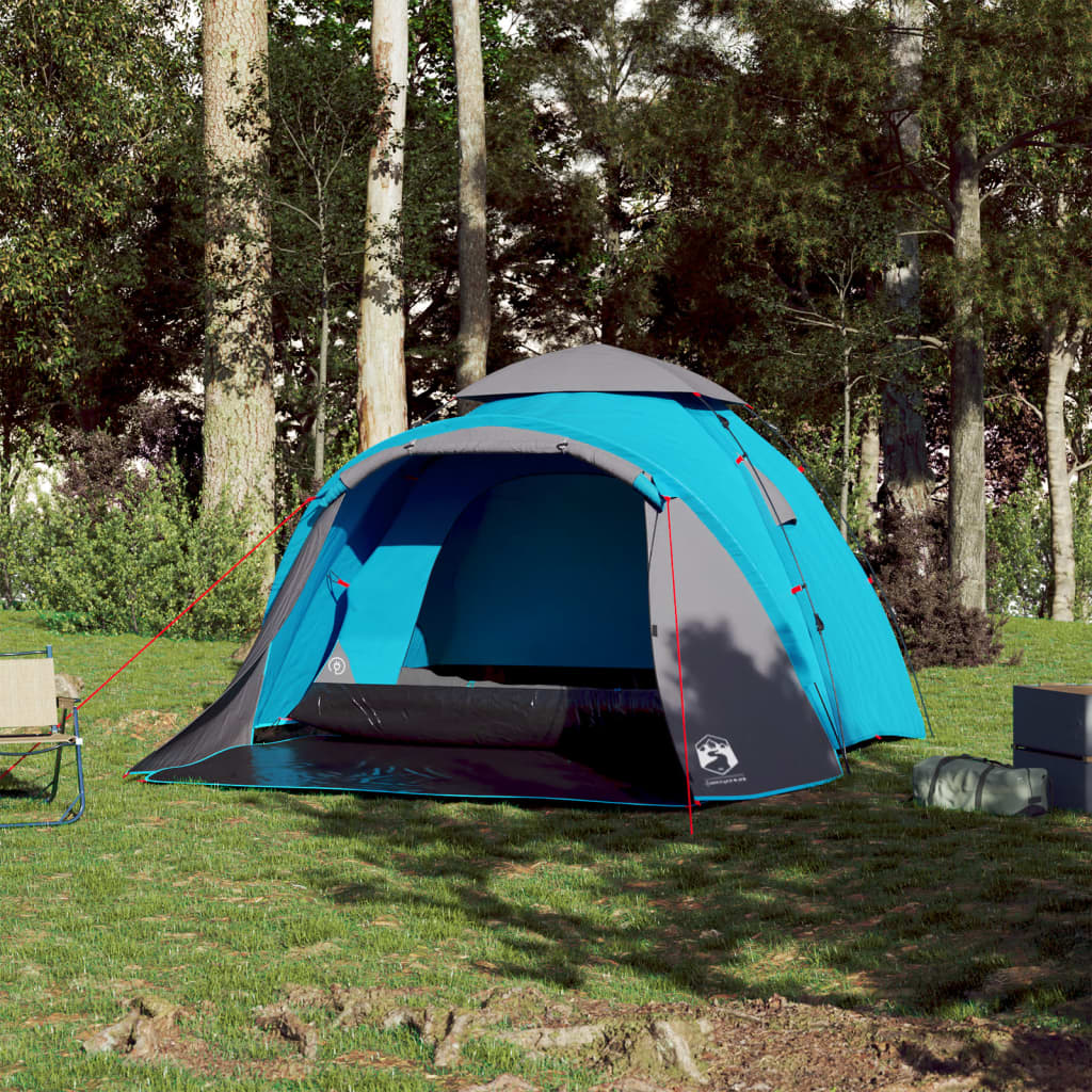 Koepeltent 3-persoons snelontgrendeling blauw is nu te koop bij PeponiXL, paradijselijk wonen!