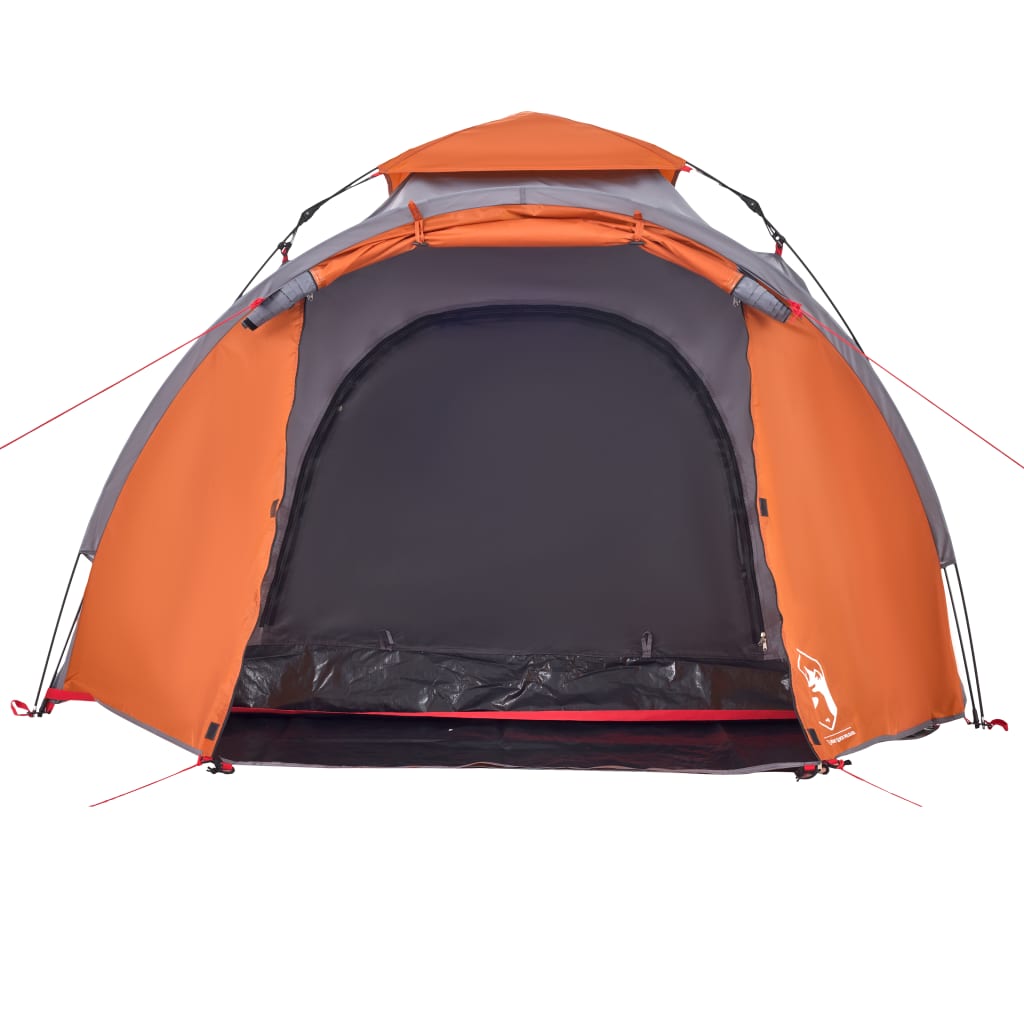 Koepeltent 3-persoons snelontgrendeling grijs en oranje is nu te koop bij PeponiXL, paradijselijk wonen!