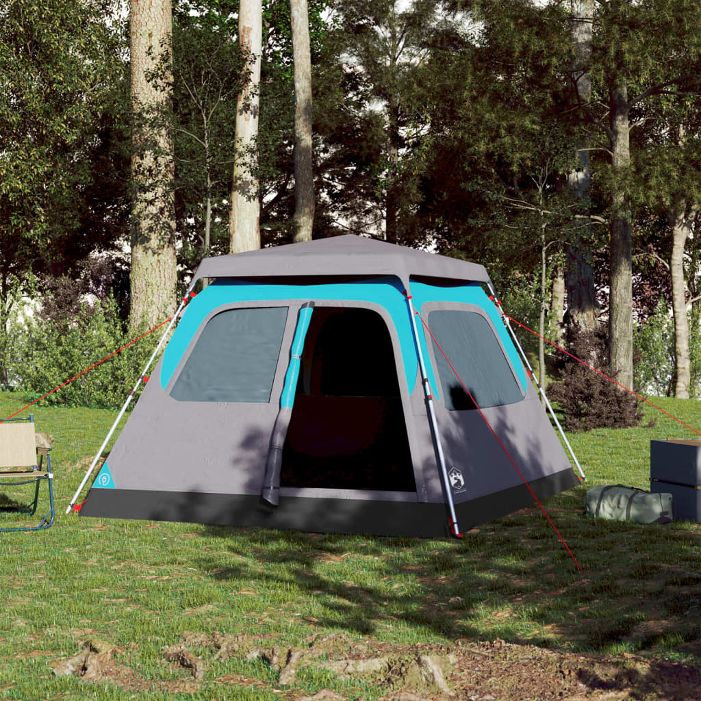 Koepeltent 4-persoons snelontgrendeling blauw is nu te koop bij PeponiXL, paradijselijk wonen!