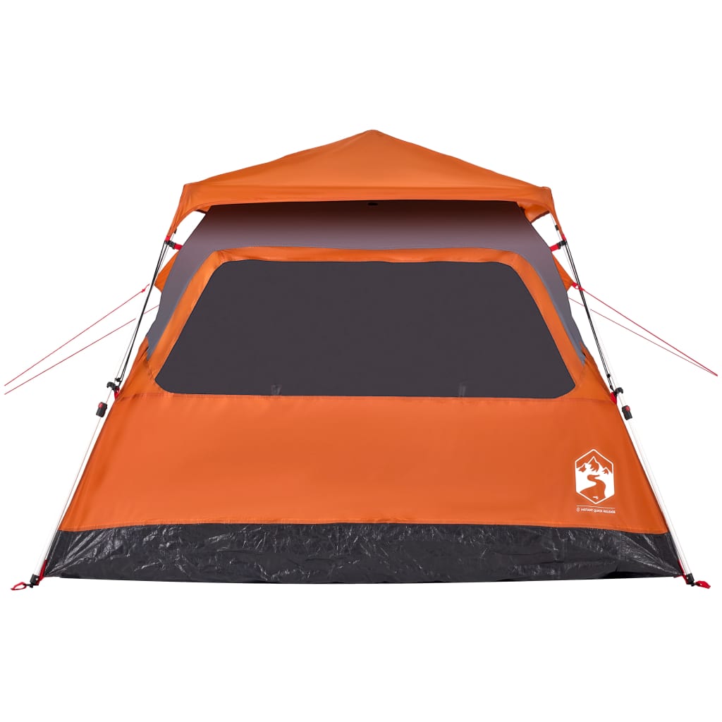 Koepeltent 4-persoons snelontgrendeling grijs en oranje is nu te koop bij PeponiXL, paradijselijk wonen!