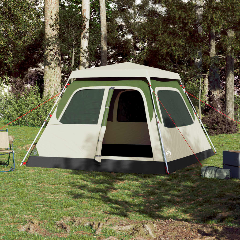 Koepeltent 6-persoons snelontgrendeling groen is nu te koop bij PeponiXL, paradijselijk wonen!