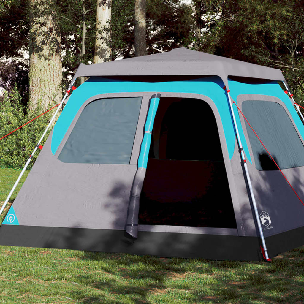 Koepeltent 6-persoons snelontgrendeling blauw is nu te koop bij PeponiXL, paradijselijk wonen!
