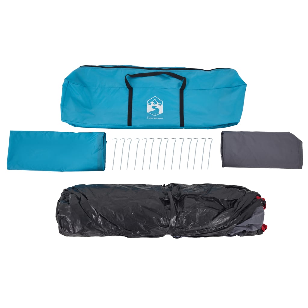 Koepeltent 8-persoons snelontgrendeling blauw is nu te koop bij PeponiXL, paradijselijk wonen!