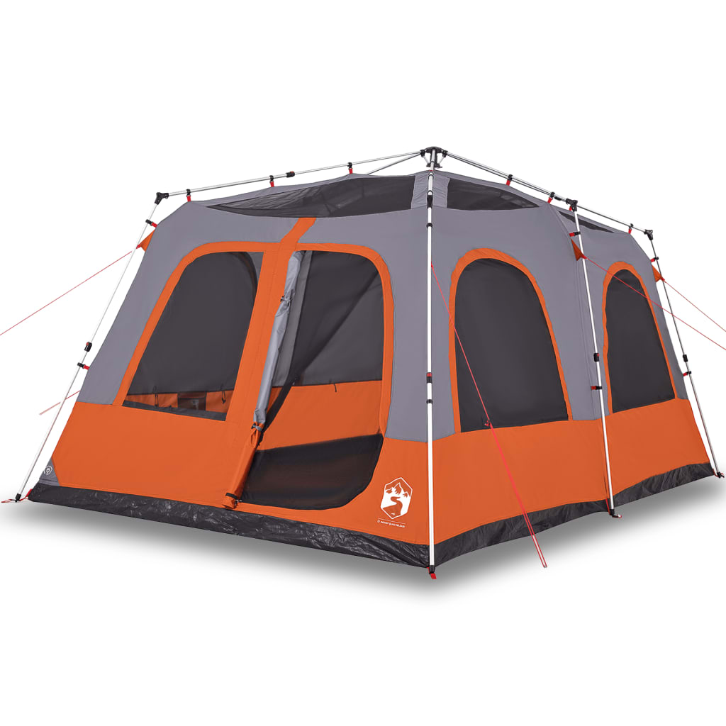 Koepeltent 8-persoons snelontgrendeling grijs en oranje is nu te koop bij PeponiXL, paradijselijk wonen!