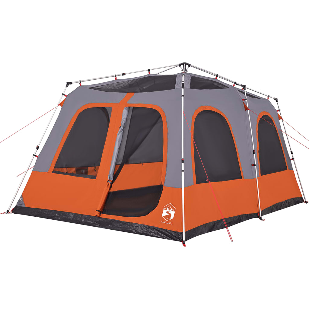 Koepeltent 8-persoons snelontgrendeling grijs en oranje is nu te koop bij PeponiXL, paradijselijk wonen!
