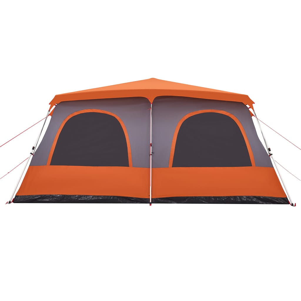 Koepeltent 8-persoons snelontgrendeling grijs en oranje is nu te koop bij PeponiXL, paradijselijk wonen!