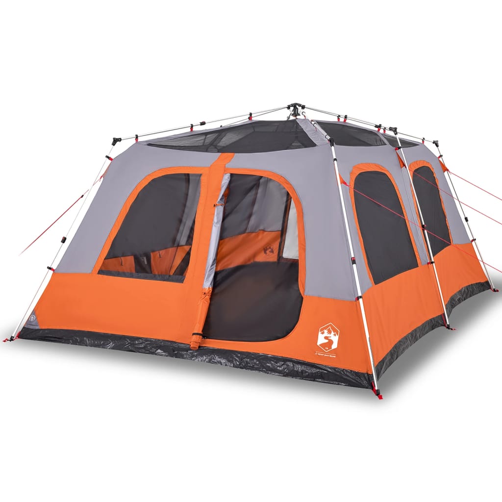 Koepeltent 10-persoons snelontgrendeling grijs en oranje is nu te koop bij PeponiXL, paradijselijk wonen!
