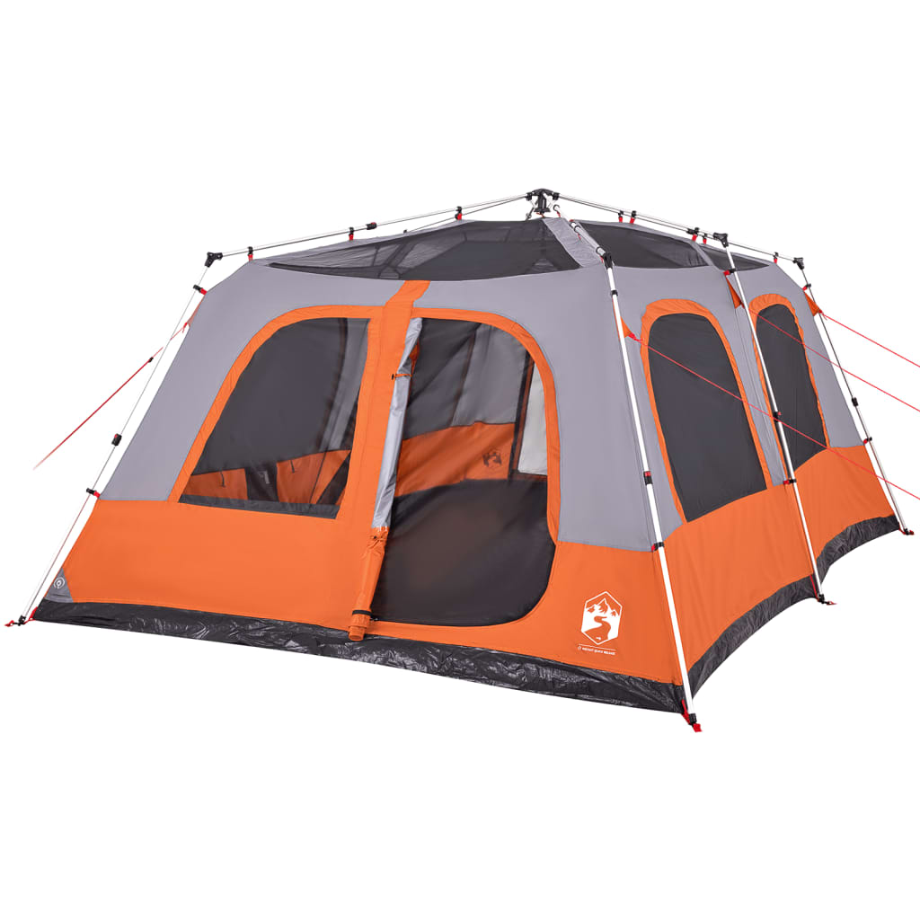 Koepeltent 10-persoons snelontgrendeling grijs en oranje is nu te koop bij PeponiXL, paradijselijk wonen!