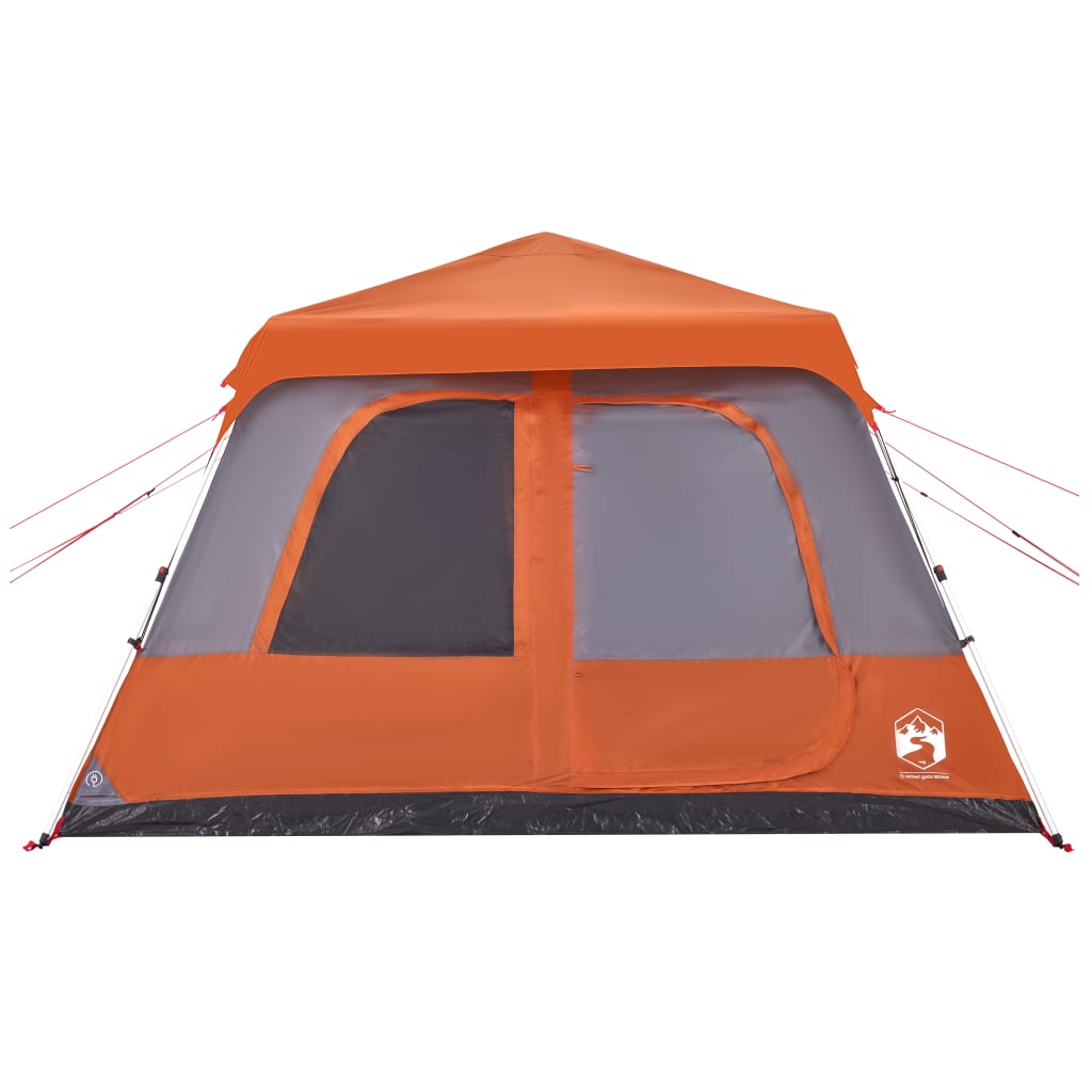 Koepeltent 10-persoons snelontgrendeling grijs en oranje is nu te koop bij PeponiXL, paradijselijk wonen!