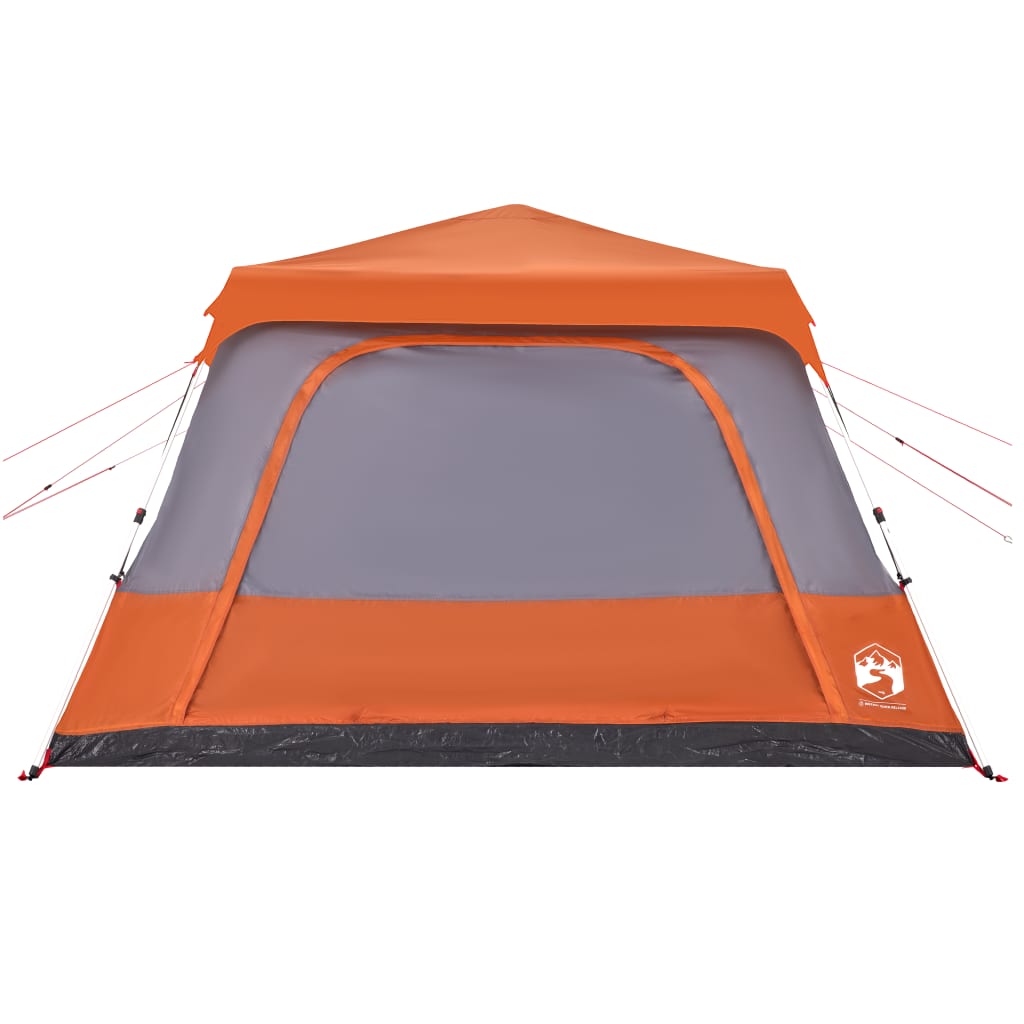 Koepeltent 10-persoons snelontgrendeling grijs en oranje is nu te koop bij PeponiXL, paradijselijk wonen!