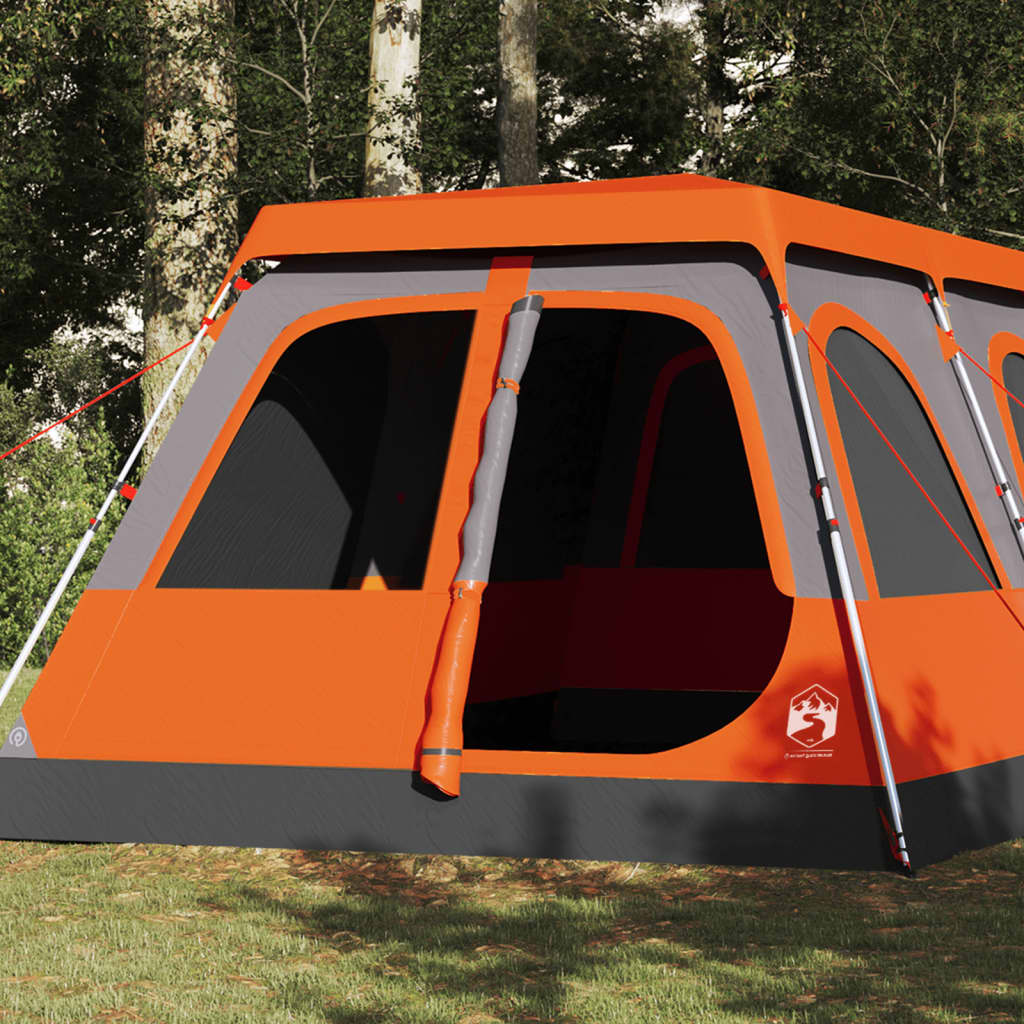 Koepeltent 10-persoons snelontgrendeling grijs en oranje is nu te koop bij PeponiXL, paradijselijk wonen!