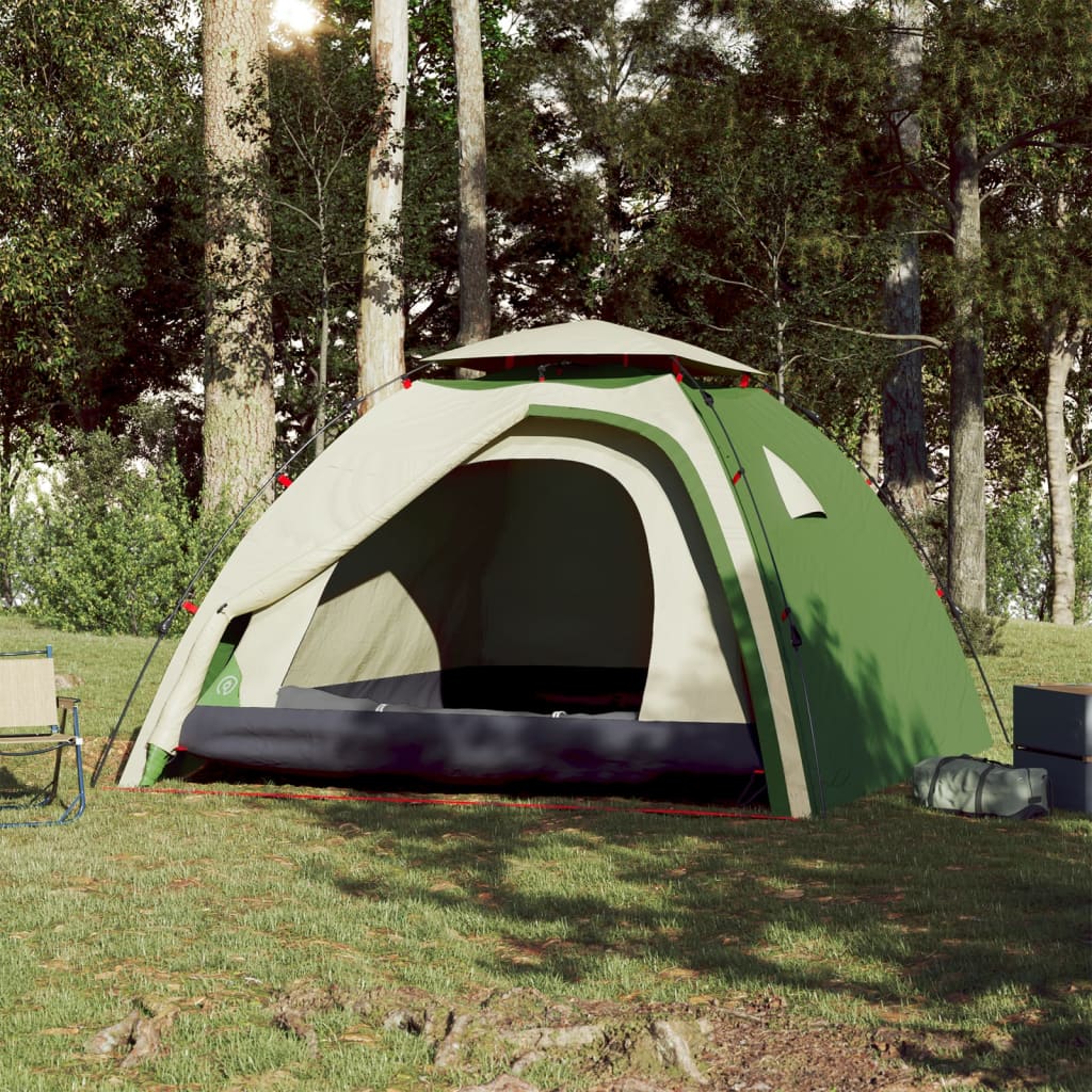 Koepeltent 4-persoons snelontgrendeling groen is nu te koop bij PeponiXL, paradijselijk wonen!