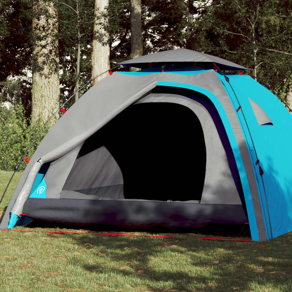 Koepeltent 4-persoons snelontgrendeling blauw is nu te koop bij PeponiXL, paradijselijk wonen!