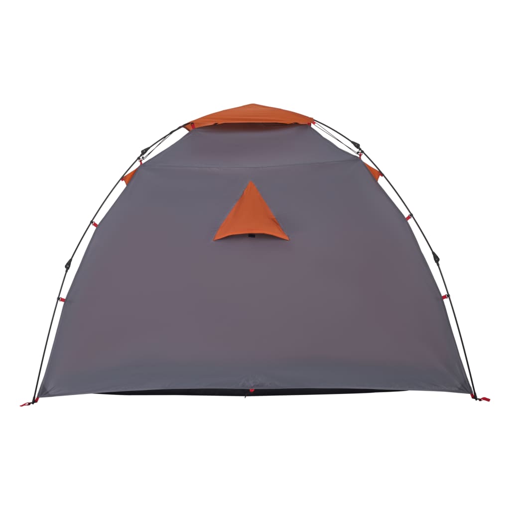 Koepeltent 4-persoons snelontgrendeling grijs en oranje is nu te koop bij PeponiXL, paradijselijk wonen!