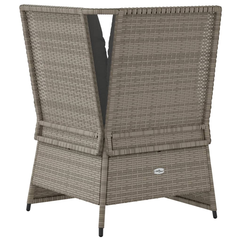 Tuinhoekbank met kussens poly rattan grijs is nu te koop bij PeponiXL, paradijselijk wonen!