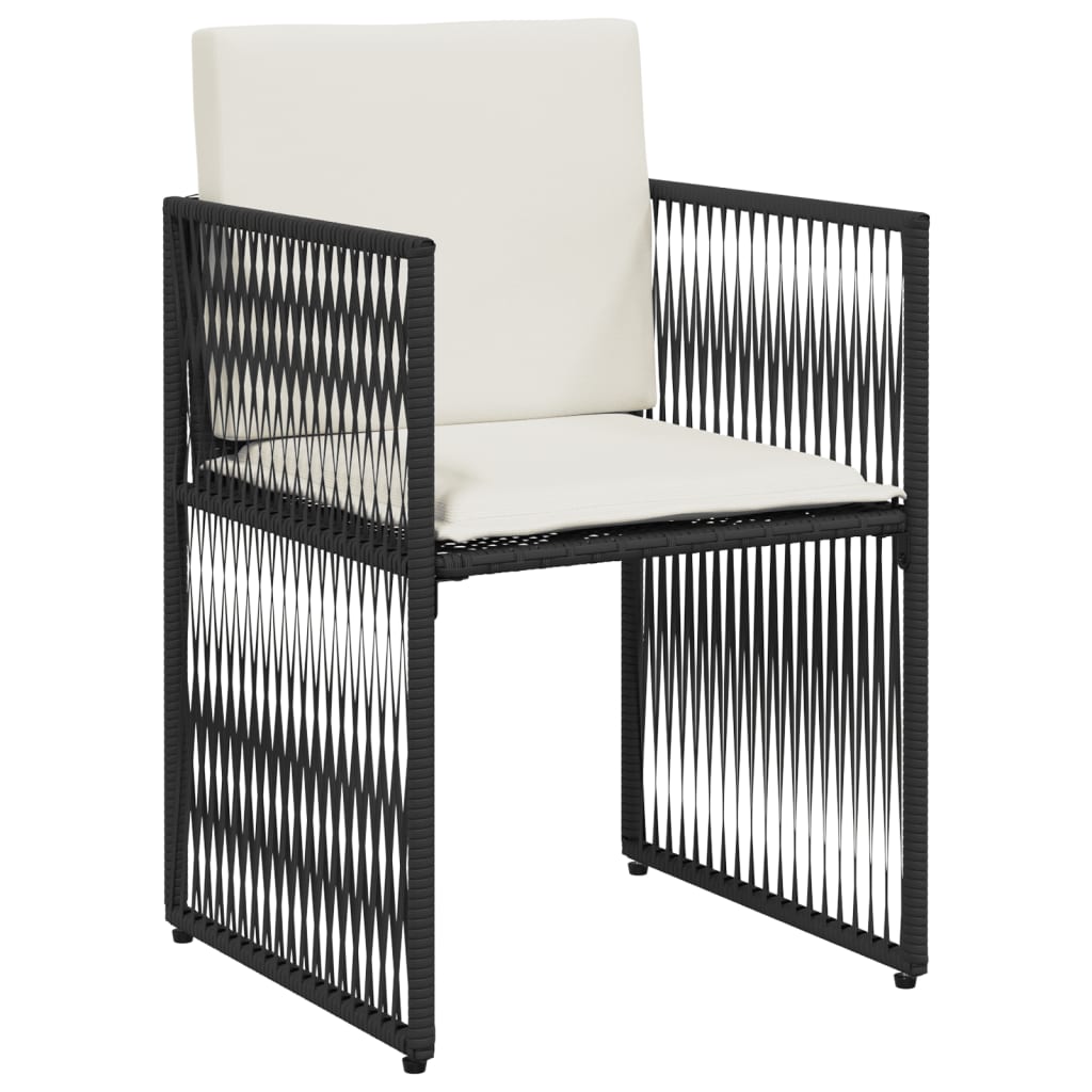 7-delige Tuinset met kussens poly rattan zwart is nu te koop bij PeponiXL, paradijselijk wonen!