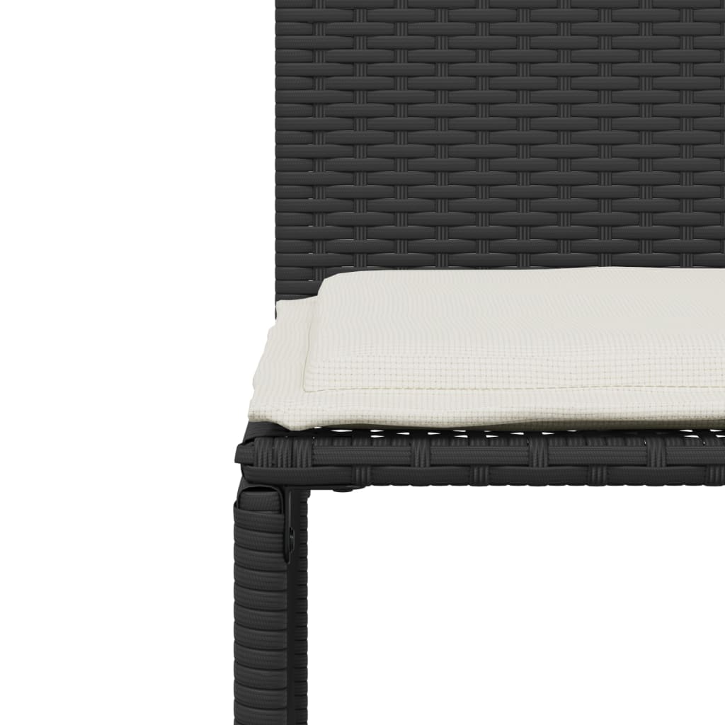 7-delige Tuinset met kussens poly rattan zwart is nu te koop bij PeponiXL, paradijselijk wonen!