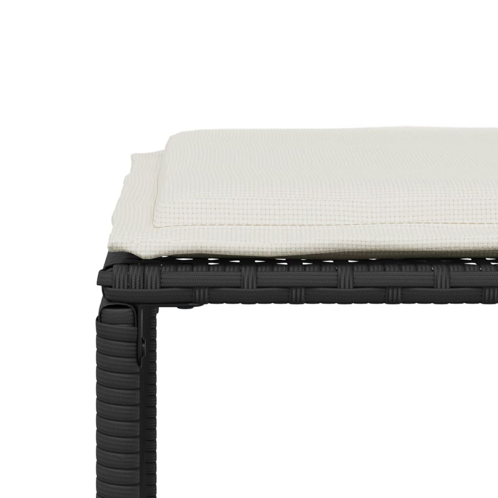 7-delige Tuinset met kussens poly rattan zwart is nu te koop bij PeponiXL, paradijselijk wonen!
