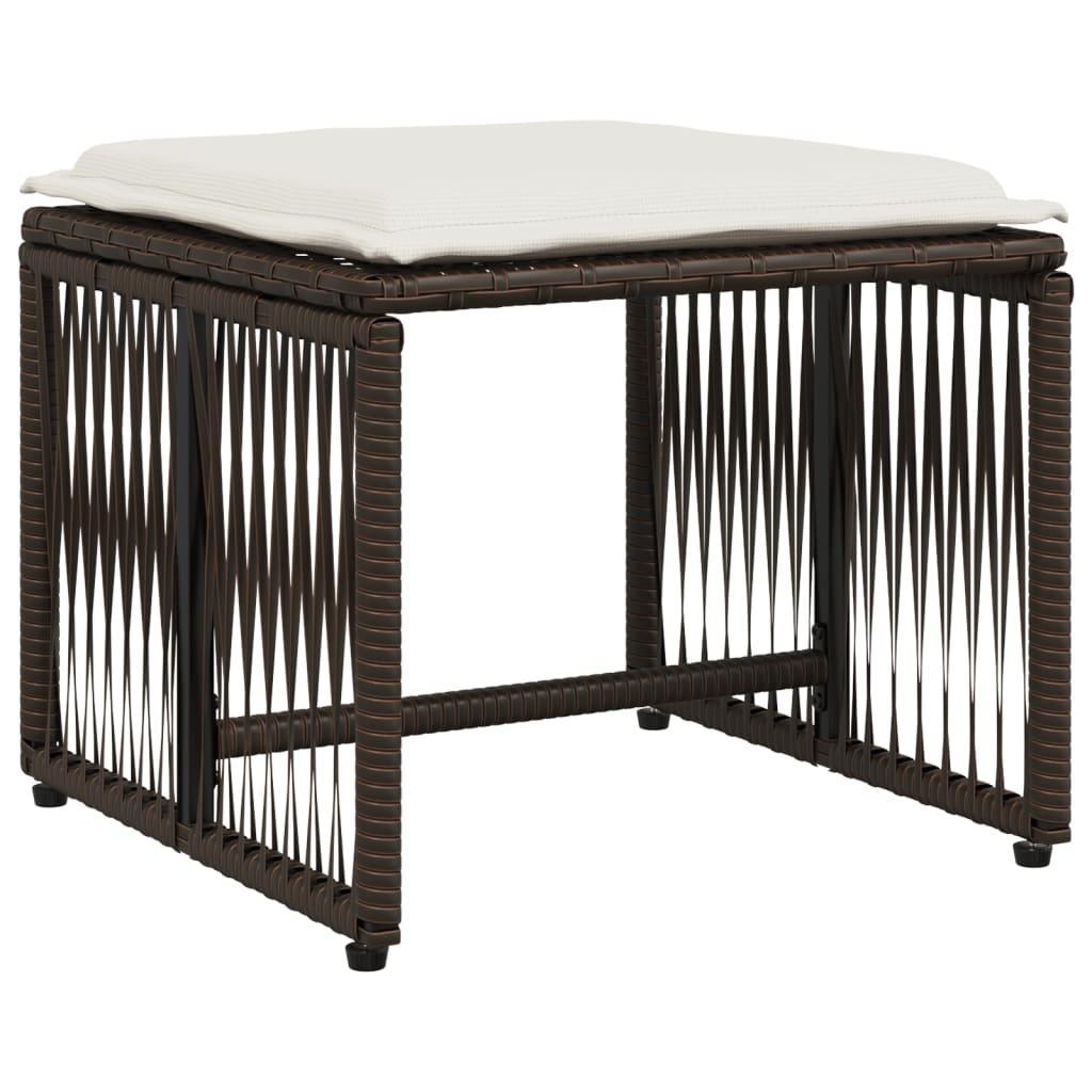 7-delige Tuinset met kussens poly rattan bruin is nu te koop bij PeponiXL, paradijselijk wonen!