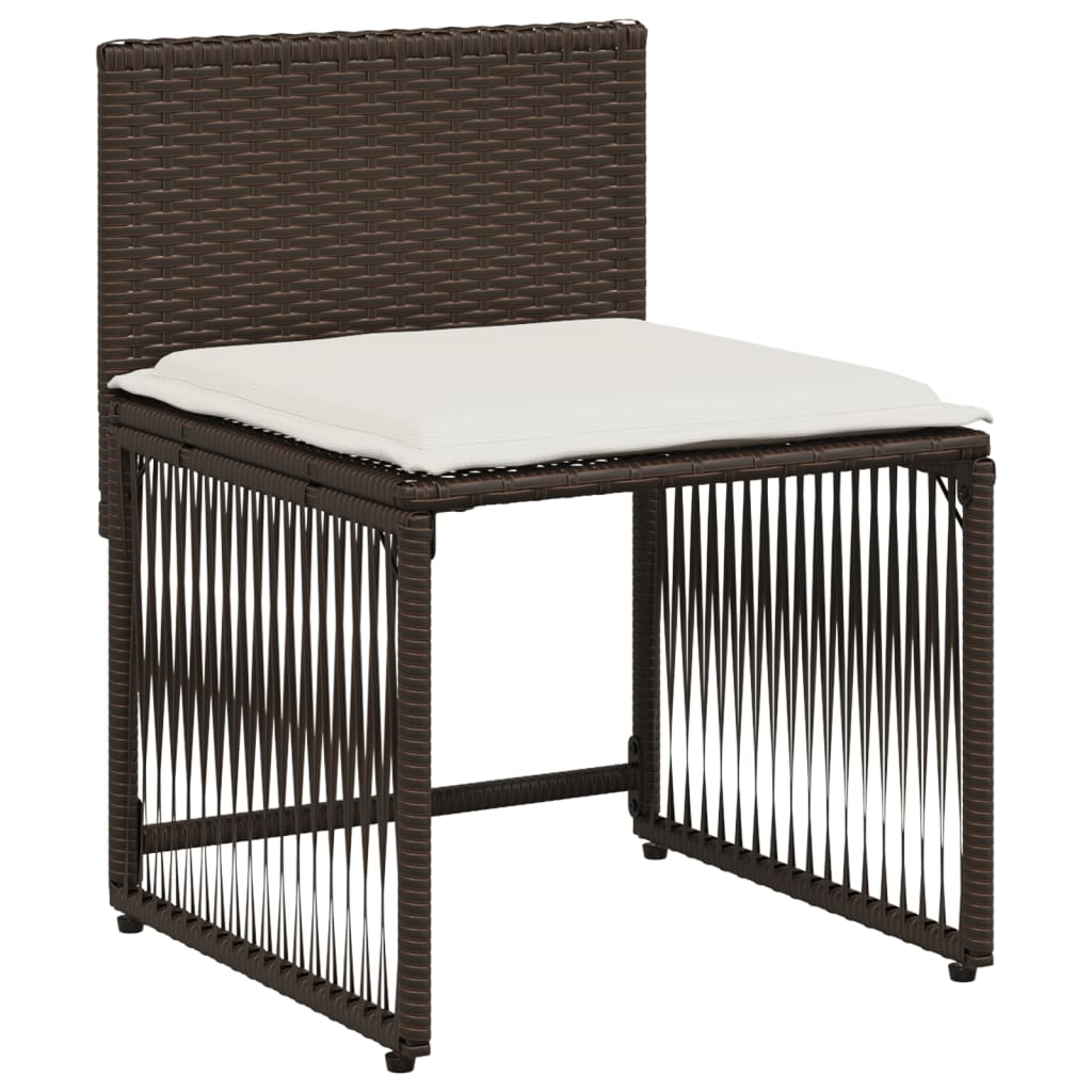 7-delige Tuinset met kussens poly rattan bruin is nu te koop bij PeponiXL, paradijselijk wonen!
